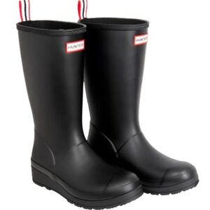 Hunter Black Original Play Boot Tall 12” High Winter & Rain Boots size 6